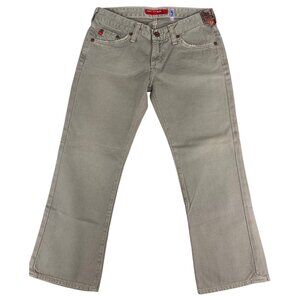 Womens Capri Pants Big Star NWT Size 24 Beige Cotton Blend Beach